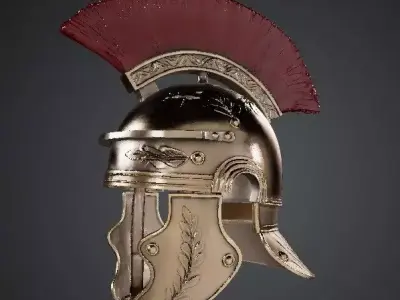 ancient roman helmet 3d model 3D model