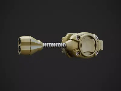 Tactical Signal Lights and KNUCKL Helmet Mount 3D model
