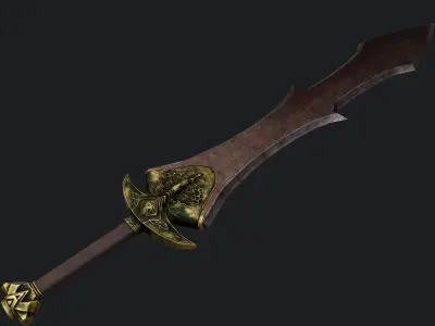 Black Knight Greatsword - DARK SOULS III Low-poly 3D model