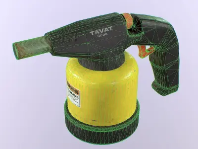 Blow torch Low-poly 3D model purchase