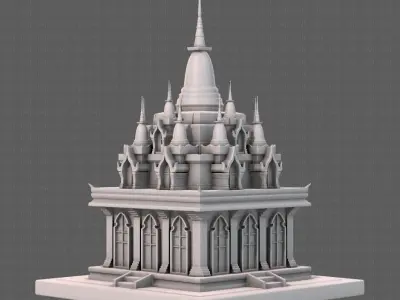 Pagoda V09 3D model