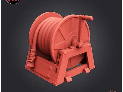 Industrial Fire Hose 3D print model