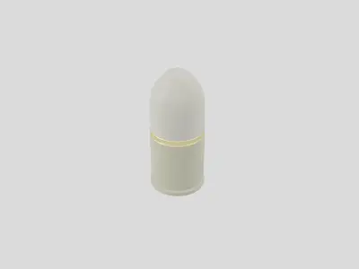 Grenade launcher bullet for military games and war cg projects Low-poly 3D model