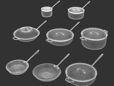  Stainless Steel Pots &amp; Pans Cookware Set Models 