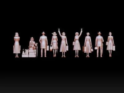passengers 3D print model shop