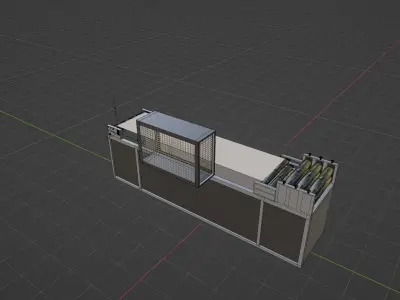 Rubber Cooling Machine 3D model