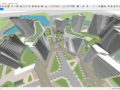 Sketchup Commercial Complex P8 3D model
