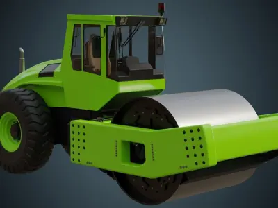 Compactor 1 Untextured 3D model