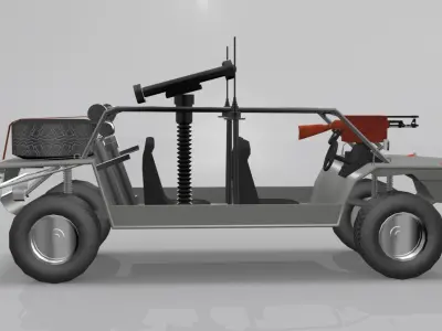 Spider LSV Low-poly 3D model