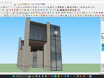 Retail shop exterior 3d model 3D model