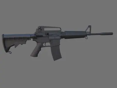 Colt-M4 Free low-poly 3D model