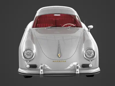 Porsche 356A 1600 Coupe - Engine 3D model