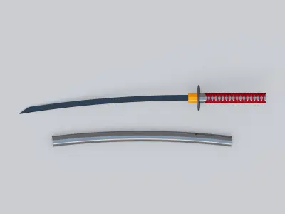 Samurai Katana 3D model