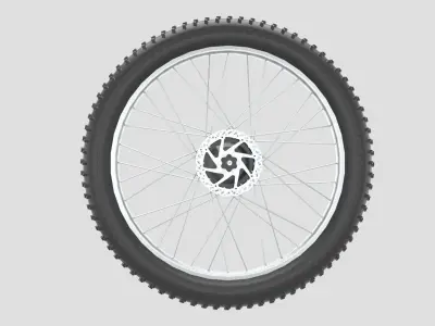 Bicycle Rear Wheel 3D model