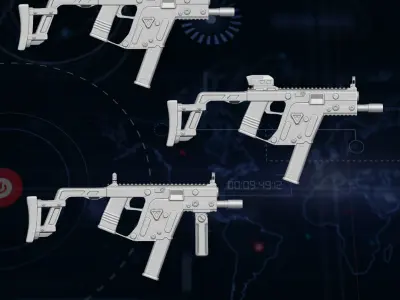 Kriss Vector collection 3D printable files for Action Figures 3D print model purchase