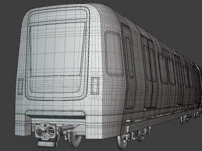 Stockholm and Warsaw metro trains 3D Model Pack