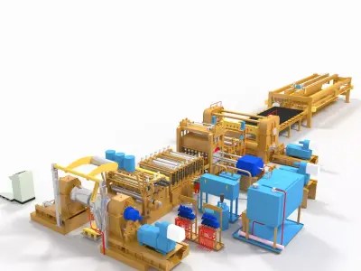 Plate Shears Guillotine 3D model
