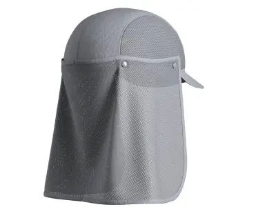 Mesh Detachable Hat 3D model