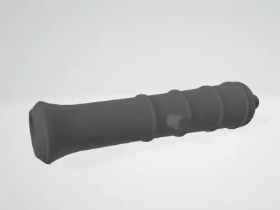 Old Blackpowder Cannon 3D model