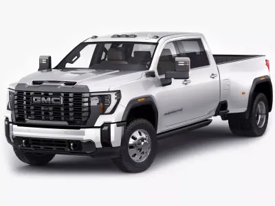 Pick-up Sierra 3500HD Dually Denali Ultimate 2024 3D model
