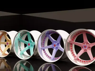 Car Wheel 3D model by JustasR3D from CGTrader