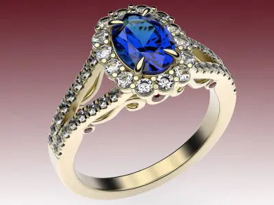 Ring Engagment Lily 3D print model