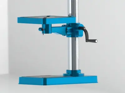 Bench drill Low-poly 3D model