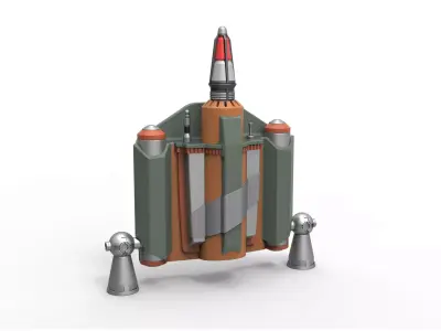 Boba Fett Jetpack from The Mandalorian TV series 3D print model