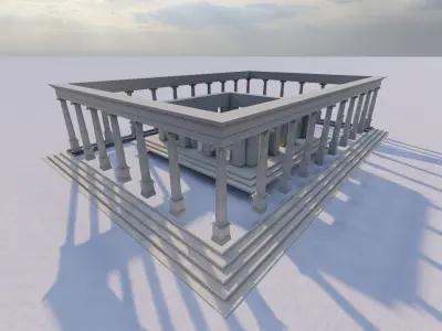 Parthenon-Historical Greek Temple 3D model get