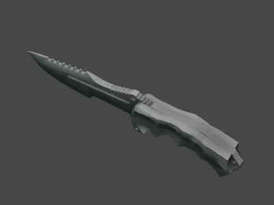 Hand Knife Free 3D model