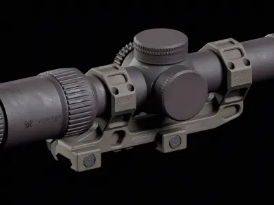 Vortex Razor Riflescope Low-poly 3D model