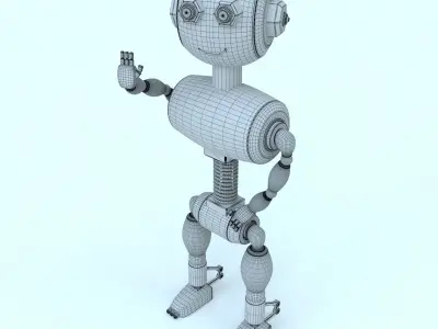 Robot Free low-poly 3D model buy