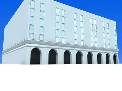 White Column Building 92 3D model