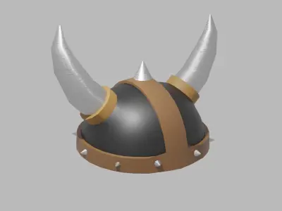 Viking Helmet Low-poly 3D model get