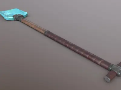 Shovel - Diamond Low-poly 3D model