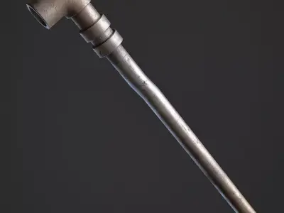 Metal Pipe Low-poly 3D model