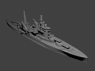 British Queen Elizabeth Class Battleship 3D print model