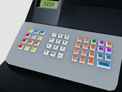 Cash Register 3D model purchase