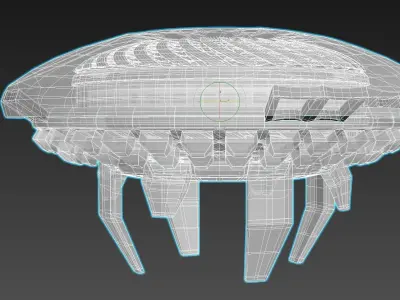 Inverted Magnetic Vortex Apparatus - The Jellyfish Concept 3D model