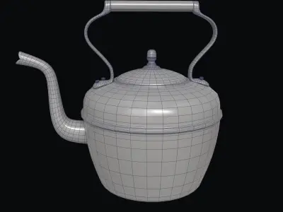 Copper kettle 3D model