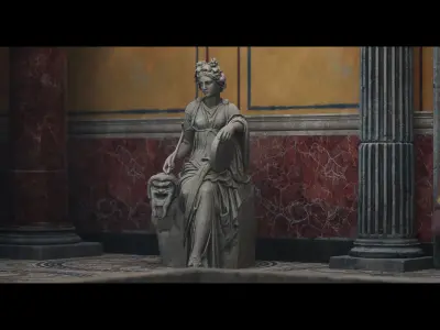 Roman Statues Pack Vol 1 Low-poly 3D model