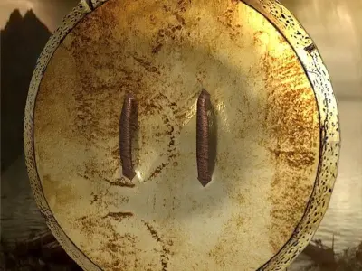 spartans shield Low-poly 3D model