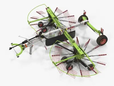 Used Claas Liner 2700 Twin Rotor Hay Rake 3D model