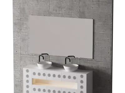 An Industrial Bathroom 3D model