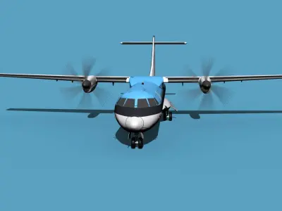 ATR  ATR-72-600 KLM 3D model