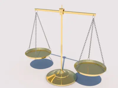 Scales of justice Free 3D model