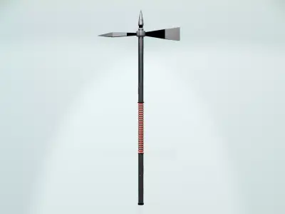 Medieval Weapons Pack - 5 Game Ready Polearms  Spears 3D model