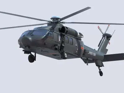 Harbin Z-20 3D model