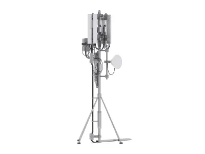 Roof Cell Phone Tower 2 3D model