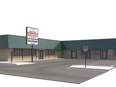 Retail-098 Retail Store 3D model